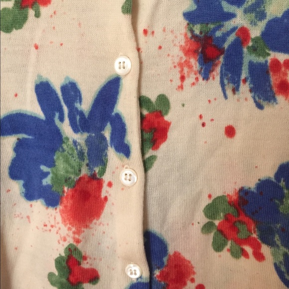 J.Crew Watercolor Print Cardigan, size XS - Picture 2 of 3